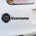 Avtomobilska nalepka Instagram za vozila