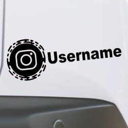Avtomobilska nalepka za avto Instagram