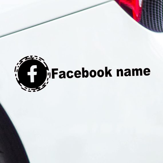Avtomobilske nalepka Facebook
