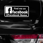 Facebook avto nalepka