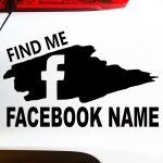 Facebook nalepke Find me ZA AVTO
