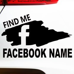 Facebook nalepke Find me ZA AVTO