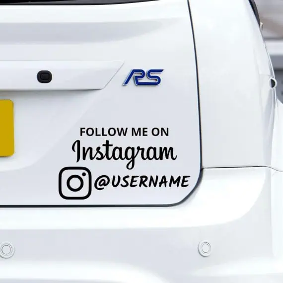 INSTAGRAM follow me nalepka