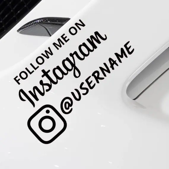INSTAGRAM follow me nalepke