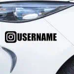 Instagram nalepka za avtomobil