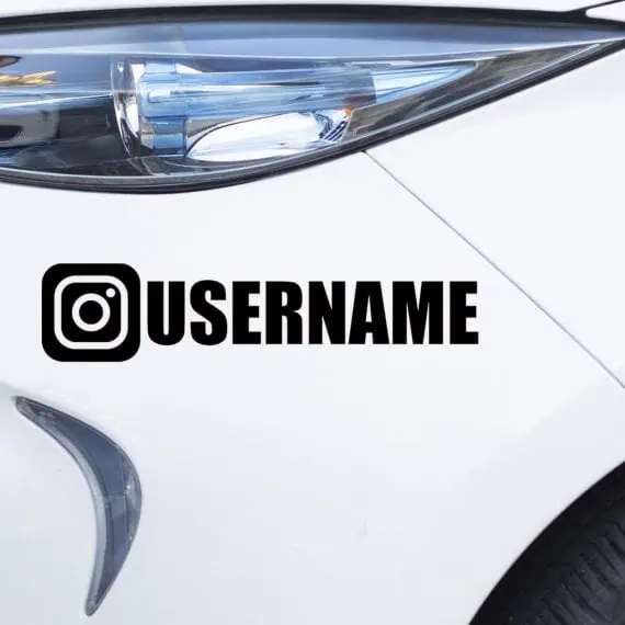 Instagram nalepka za avtomobil
