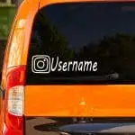 Instagram nalepka za avtomobil
