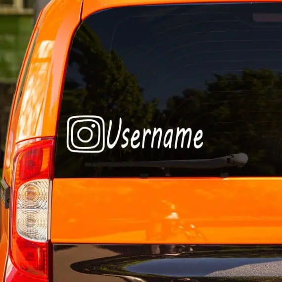 Instagram nalepka za avtomobil