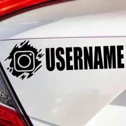 Instagram nalepka za avtomobil