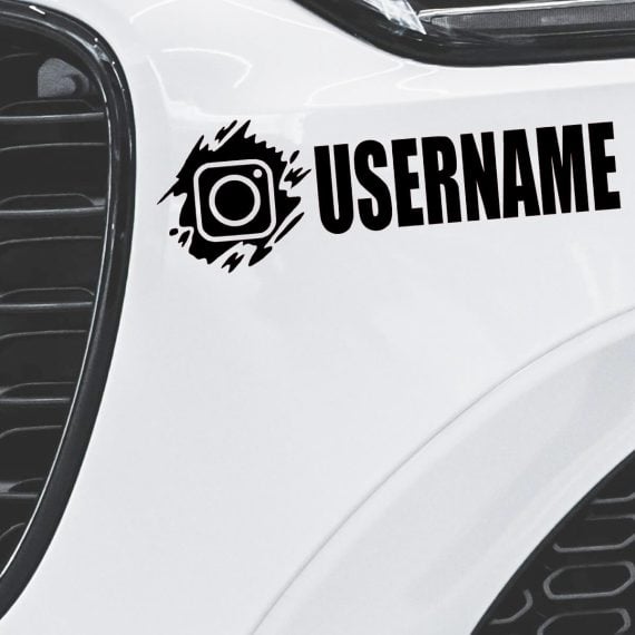Instagram nalepka za avtomobile
