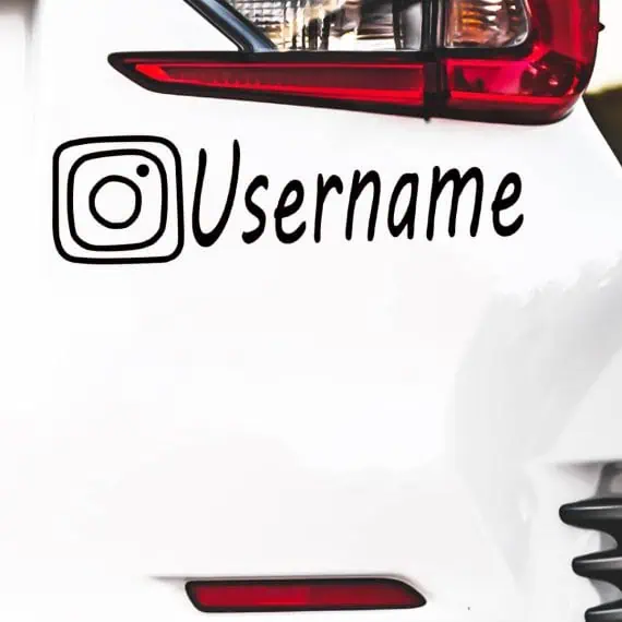 Instagram nalepka za avtomobile vseh znamk
