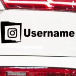 Instagram nalepka za vozilo