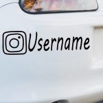 Instagram nalepke za avtomobil