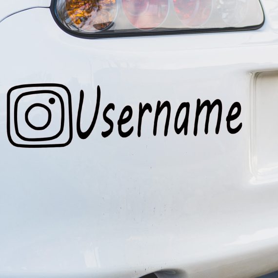 Instagram nalepke za avtomobil
