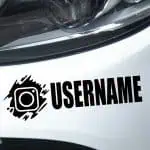 Instagram nalepke za avtomobil