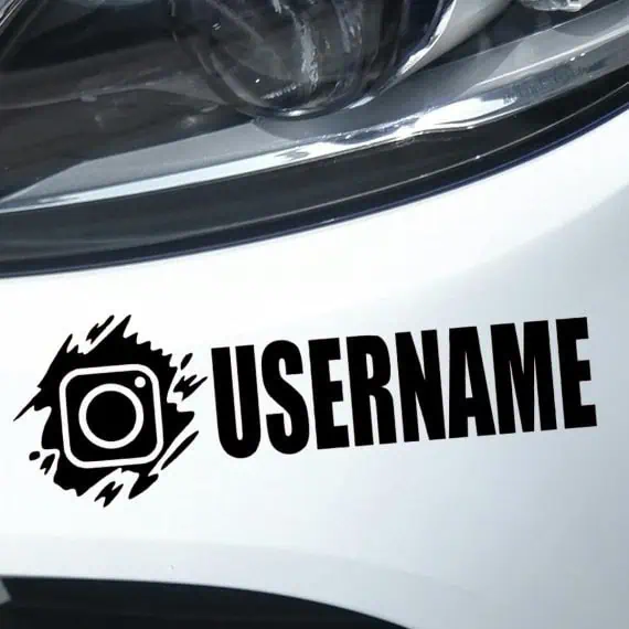 Instagram nalepke za avtomobil