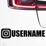 Instagram nalepke za avtomobile