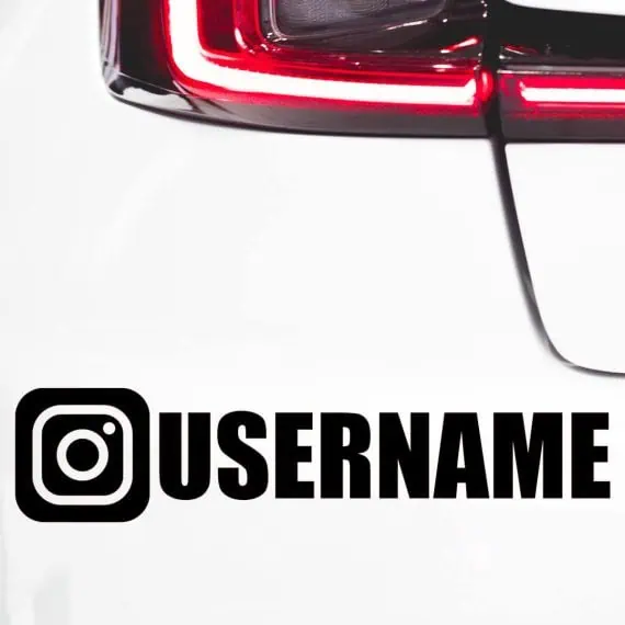 Instagram nalepke za avtomobile