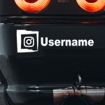 Instagram nalepke za vozilo