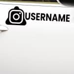 Instagram username nalepke za avto