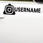 Instagram username nalepke za avto