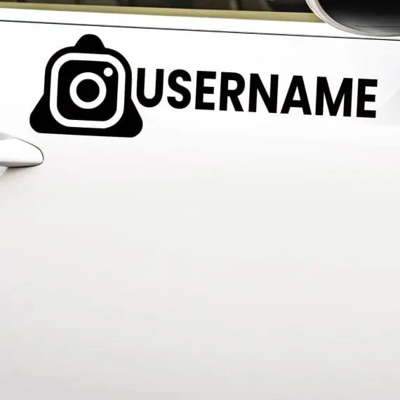 Instagram username nalepke za avto