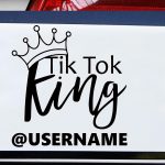 Nalepka Tik Tok King za avto
