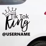 Nalepka Tik Tok King za vozila