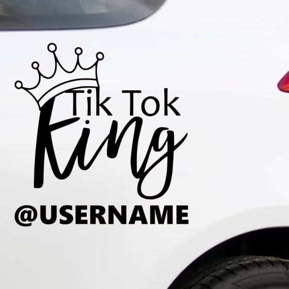 Nalepka Tik Tok King za vozila