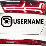 Nalepka družabna omrežja INSTAGRAM username