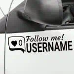 Nalepka instagram like in username