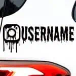 Nalepka instagram username