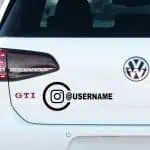 Nalepka na WW INSTAGRAM USERNAME logo