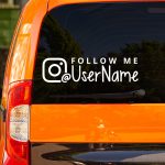 Nalepka username INSTAGRAM za avtomobile