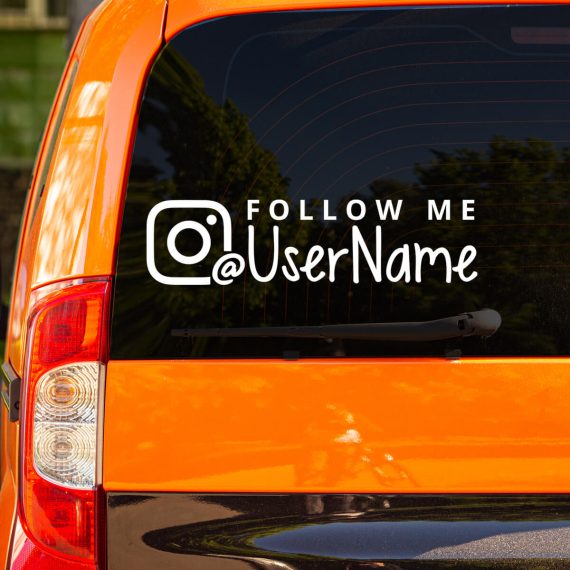 Nalepka username INSTAGRAM za avtomobile