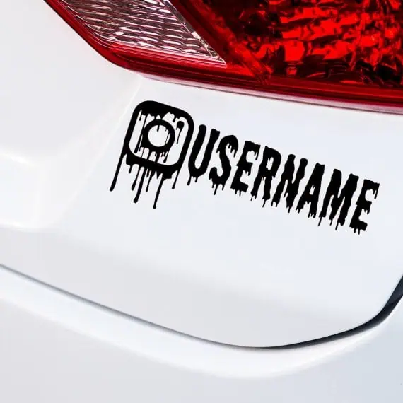 Nalepka za avto INSTAGRAM