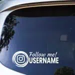 Nalepka za avto Instagram username