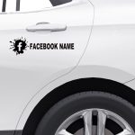 Nalepka za avtomobil Facebook