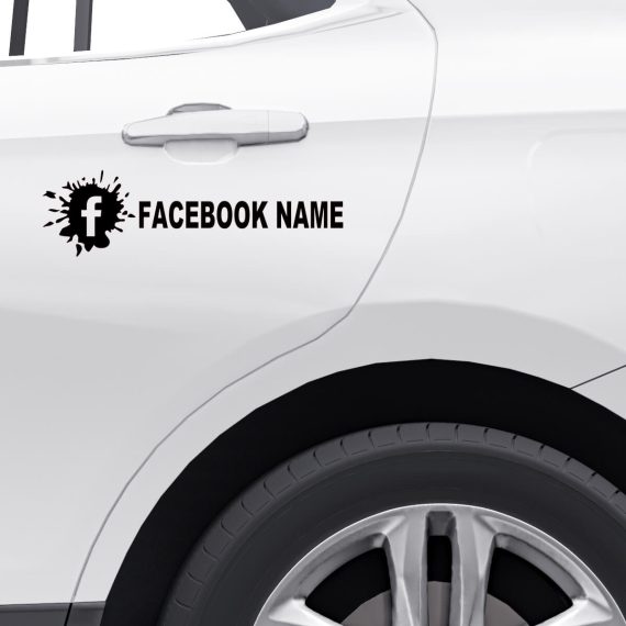 Nalepka za avtomobil Facebook