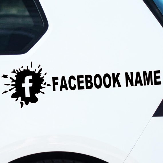 Nalepka za avtomobile Facebook