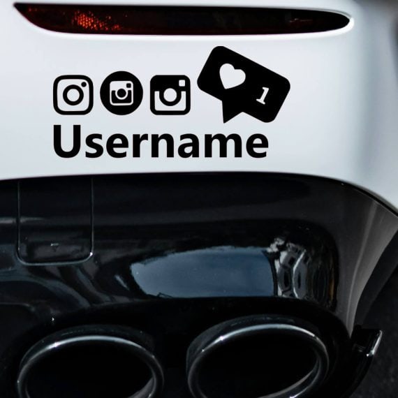 Nalepka za avtomobile INSTAGRAM logotipi