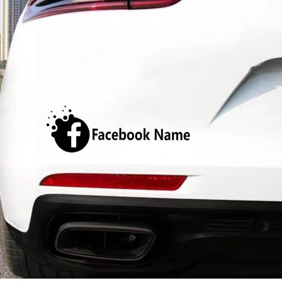 Nalepka za facebook imena za avto