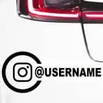 Nalepke INSTAGRAM USERNAME logo