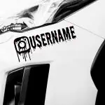 Nalepke INSTAGRAM za avtomobile