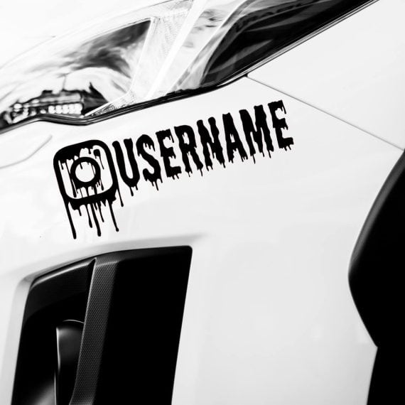Nalepke INSTAGRAM za avtomobile