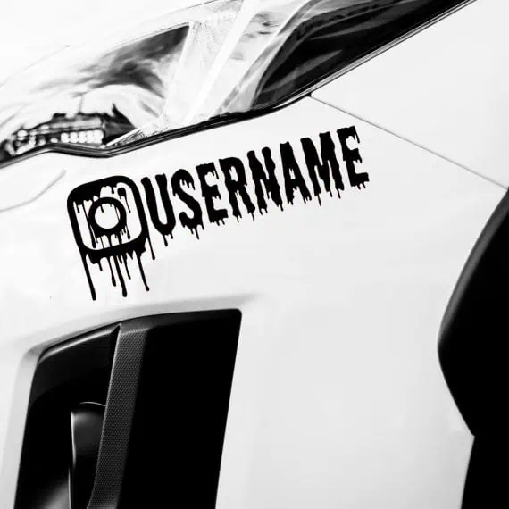Nalepke INSTAGRAM za avtomobile
