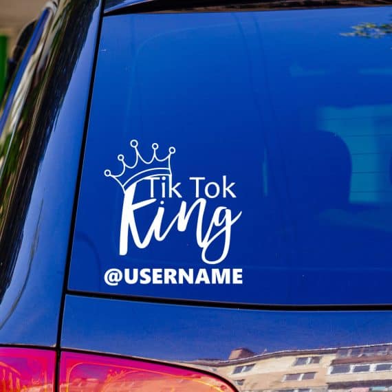 Nalepke Tik Tok King za vozila