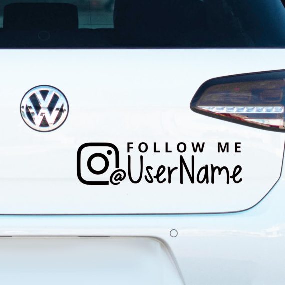 Nalepke username INSTAGRAM za avtomobile