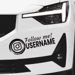 Nalepke za avto Instagram username