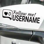 Nalepke za avto instagram like in username